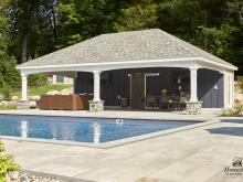 22' x 34' Avalon Pool House with Hip Rough in Mahwah NJ