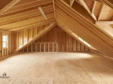 2nd Story Interior of 24x36 Garage with Dormers