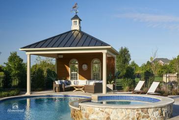 18' x 18' Belmar Pavilion with metal roof in Allentown, NJ