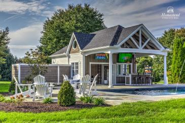 20' x 40' Custom Avalon Pool House with Dormer in Shenandoah Junction, WV