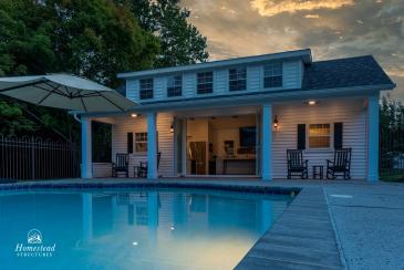22' x 34' Custom A-Frame Pool House in Glenmoore, PA