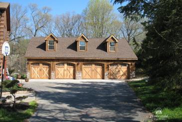 30x44 2-Story, 4-Car Custom Garage with Mushroom Board in NJ