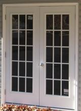 5' Double House Door with 15 Lite Windows