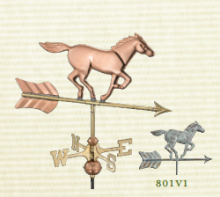 Copper Horse Weathervane