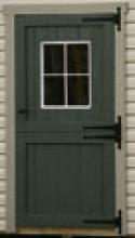 Single Dutch Door with 4 Lite Window