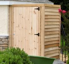 Cypress Wood Exterior Shower