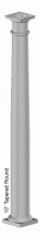 10" Round Tapered Vinyl Column 10" Round Tapered Vinyl Column