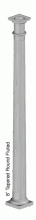8" Round Tapered-Fluted Vinyl Column 8" Round Tapered-Fluted Vinyl Column
