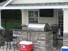 Countertop with Built in Grill