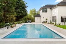 Backyard swimming pool