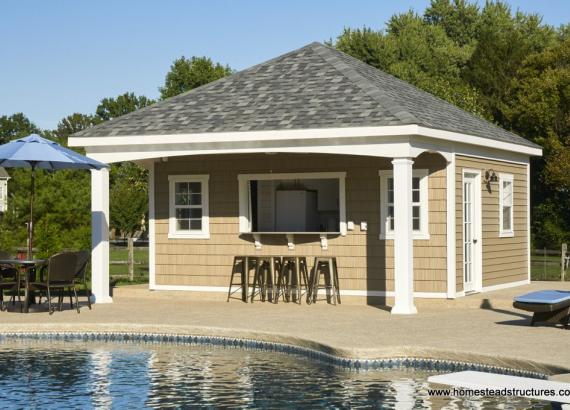 Pool House - 18' x 20' Avalon with Kitchen
