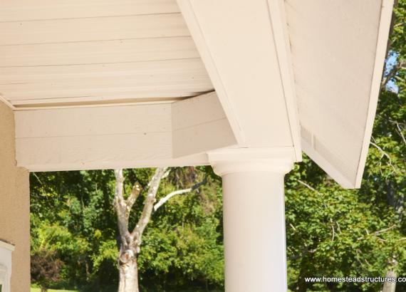 Heritage Pool House Front Porch Ceiling