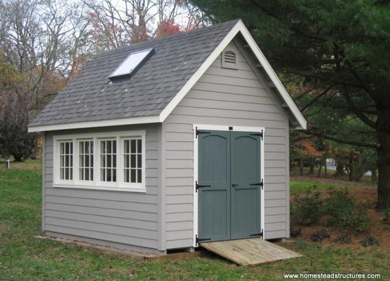 10' x 16' Liberty A Frame Shed (Hardie Plank Siding)