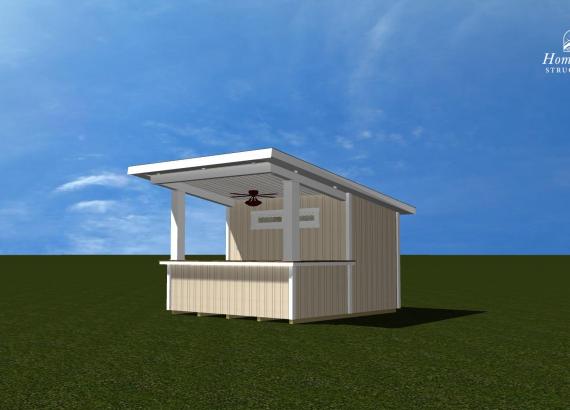 10' x 12' Modern Siesta with Flat Roof