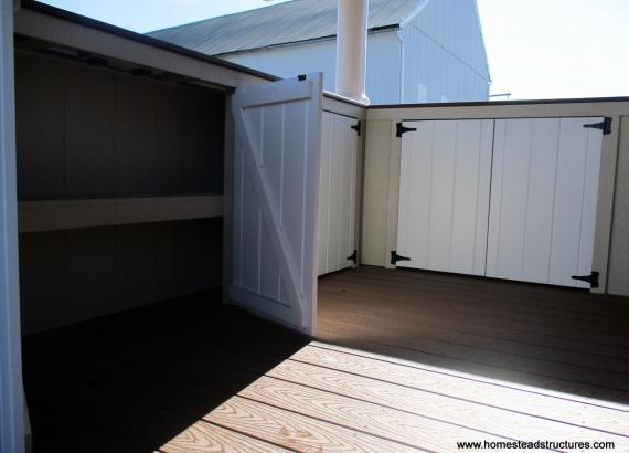 Painted Country Cabinets & Shelves on 10x12 Siesta