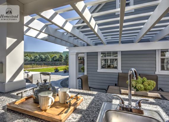 10' x 14' A-Frame Siesta Poolside Bar with attached Pergola in New Holland PA