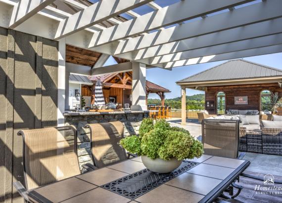 10' x 14' A-Frame Siesta Poolside Bar with attached Pergola in New Holland PA