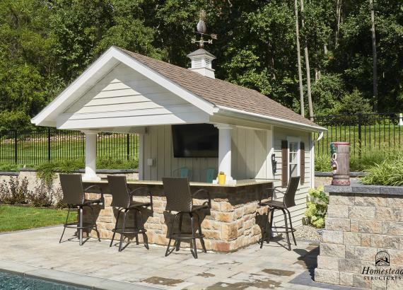 10' x 14' A-Frame Siesta Poolside Bar & Cabana in Stewartsville, NJ