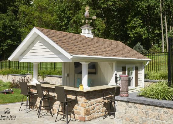 10' x 14' A-Frame Siesta Poolside Bar & Cabana in Stewartsville, NJ