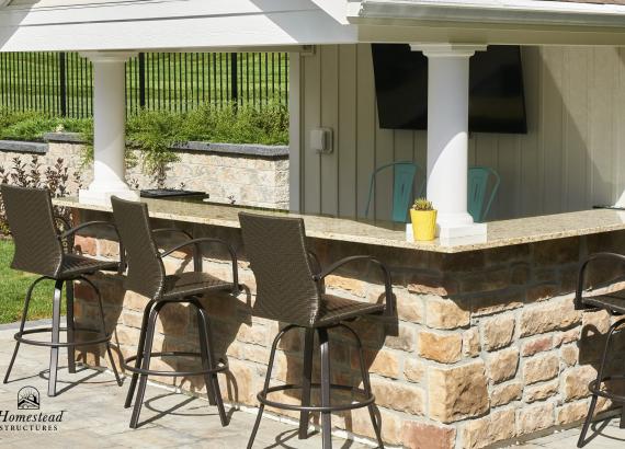 10' x 14' A-Frame Siesta Poolside Bar & Cabana in Stewartsville, NJ