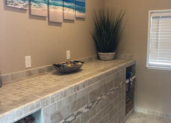 Luxury Bathroom Inside a 10' x 14' Siesta Poolside Bar in Andover NJ