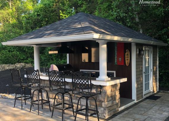 10' x 14' Siesta Backyard Bar in Andover, NJ