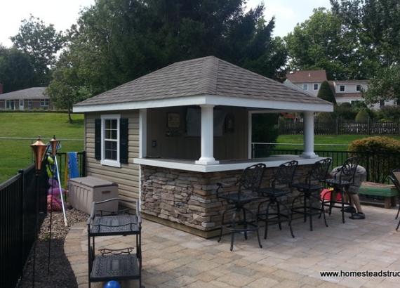 10' x 14' Siesta Poolside Bar (vinyl siding)