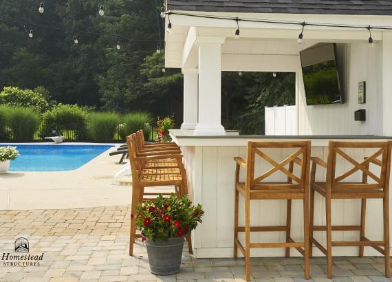 10' x 16' A-Frame Siesta Poolside Bar & Cabana in Andover, MA