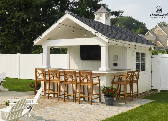 10' x 16' A-Frame Siesta Poolside Bar & Cabana in Andover, MA