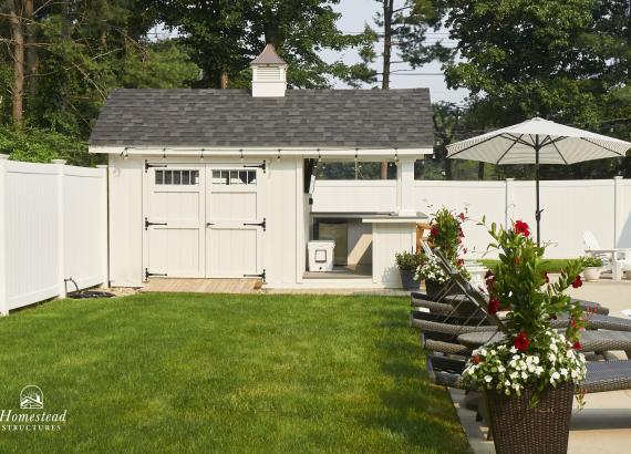 10' x 16' A-Frame Siesta Poolside Bar & Cabana in Andover, MA