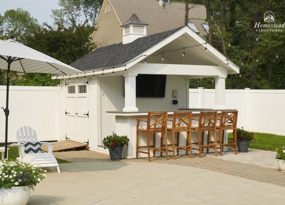 10' x 16' A-Frame Siesta Poolside Bar & Cabana in Andover, MA