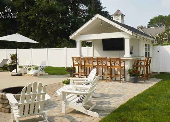 10' x 16' A-Frame Siesta Poolside Bar & Cabana in Andover, MA