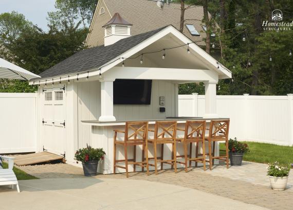 10' x 16' A-Frame Siesta Poolside Bar & Cabana in Andover, MA