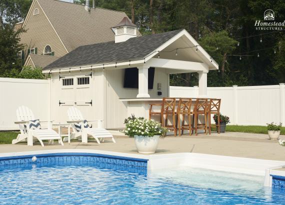 10' x 16' A-Frame Siesta Poolside Bar & Cabana in Andover, MA