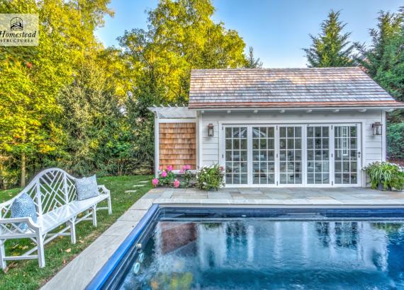 10' x 18' Liberty Pool House Cottage with Outdoor Shower in Pittsburgh, PA