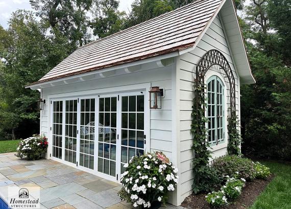 10' x 18' Liberty Pool House with Outdoor Shower in Pittsburgh, PA