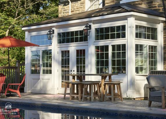 10' x 20' Attached Sunroom & Pool House in Lansdale, PA