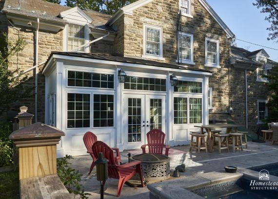 10' x 20' Attached Sunroom & Pool House in Lansdale, PA