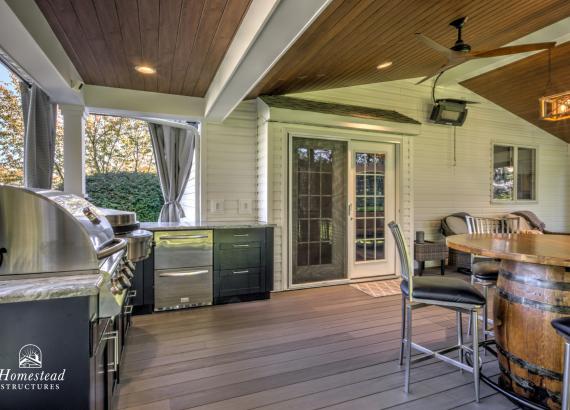 10' x 7' Danver Outdoor Kitchen on Patio Pavilion in West Chester PA