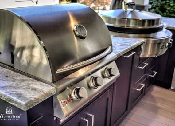 Blaze Grill in a 10' x 7' Danver Outdoor Kitchen on Patio Pavilion in West Chester PA
