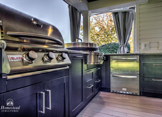 10' x 7' Danver Outdoor Kitchen on Patio Pavilion in West Chester PA
