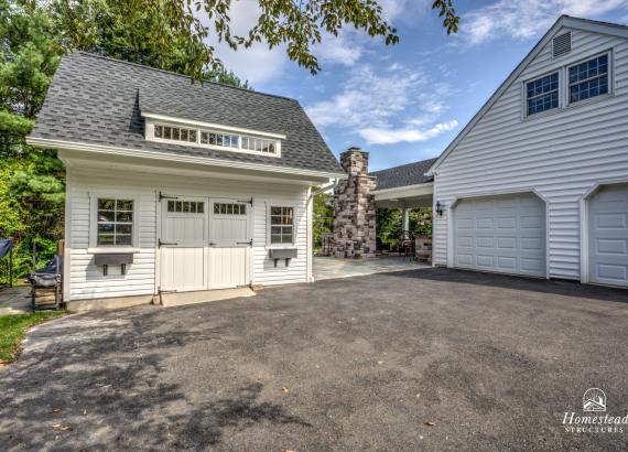 12' x 16' 2-Story Liberty A-Frame Shed with Transom Windows