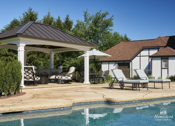 12' x 16' Vintage Pavilion with metal roof in Orefield PA