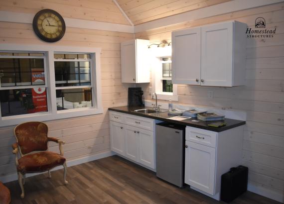 Kitchen of 12' x18' Heritage Liberty Pool House