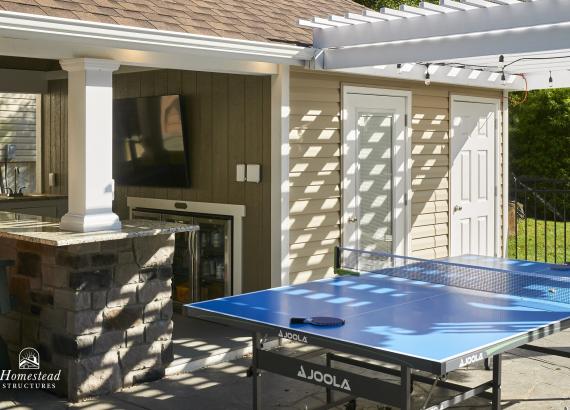 12' x 18' Siesta Poolside Bar with 12' x 12' Vinyl Pergola in Quakertown PA