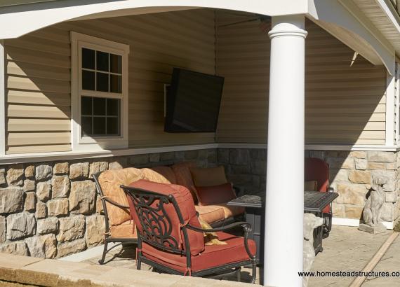 12' x 20' Wellington - porch interior