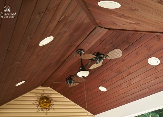 Ceiling of Double-sided 12' x 24' Custom Avalon Pool House Cape May Court House, NJ