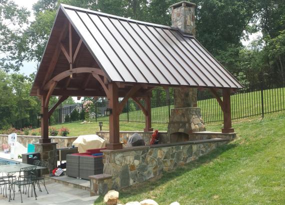 14' x 16' Timber Frame Pavilion