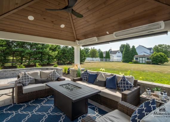 14' x 16' Vintage Pavilion with ceiling heaters in Schwenksville, PA