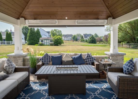 14' x 16' Vintage Pavilion with ceiling heaters in Schwenksville, PA